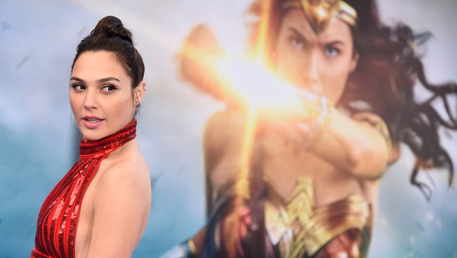 Gal Gadot arrives at the world premiere of "Wonder Woman" on May 25, 2017, in Los Angeles.