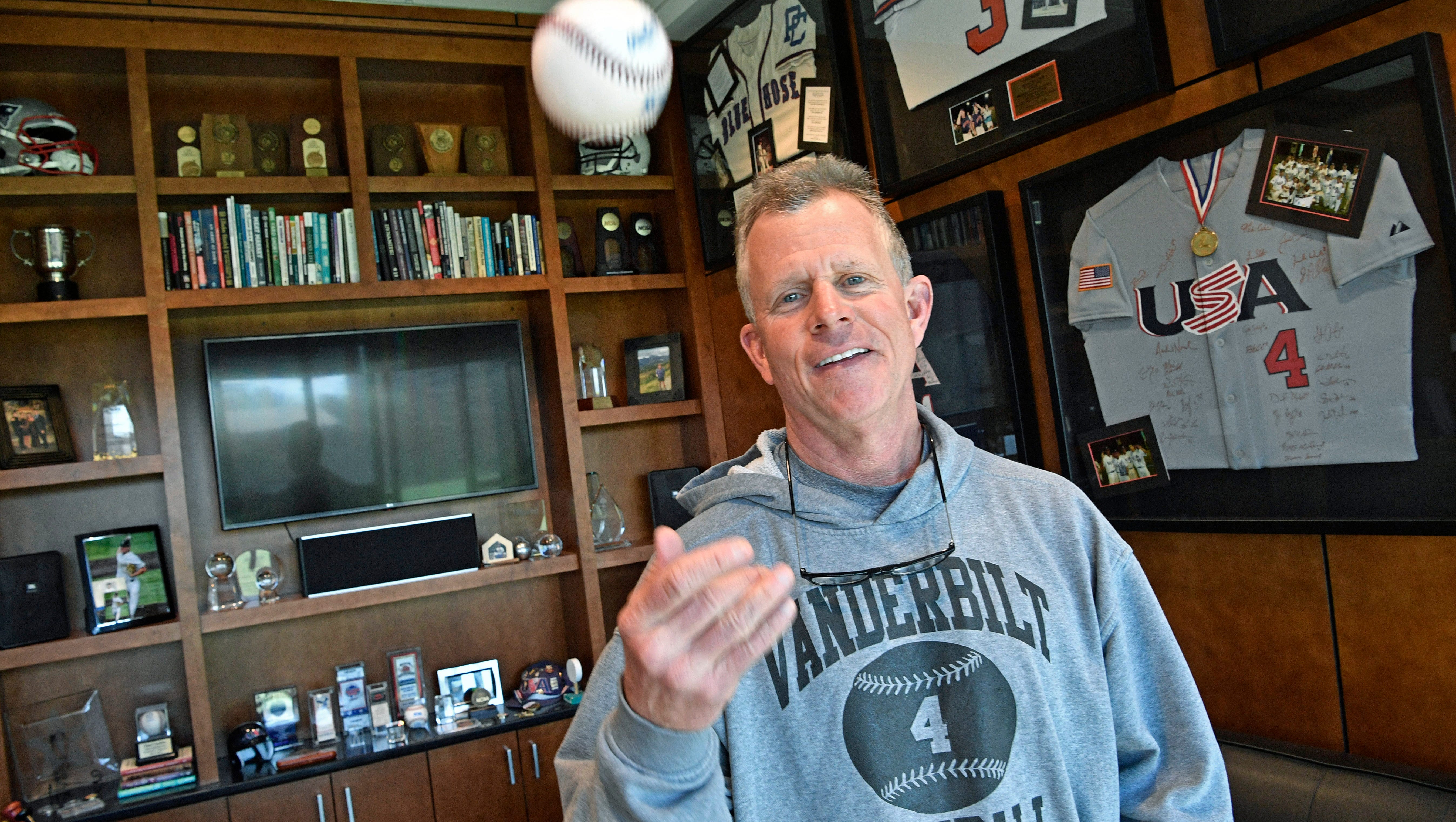 Vanderbilt baseball coach Tim Corbin's office stocked with tons of  memorable items