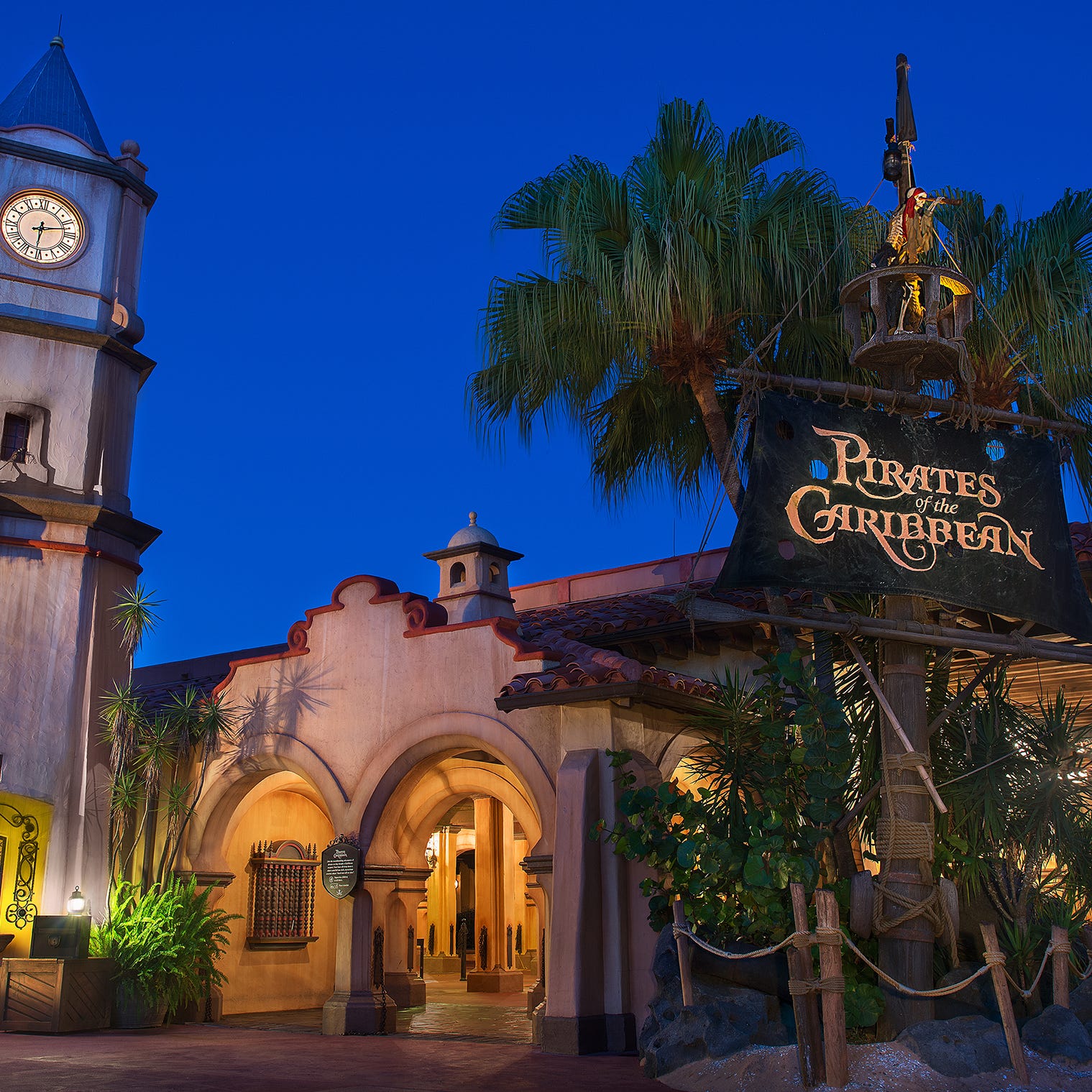 During Mickey's Not-So-Scary Halloween Party at Magic Kingdom Park in 2018 new pirates invade Pirates of the Caribbean, interacting with sailing guests who will join the search for Gunpowder Pete. The family-friendly after-hours event offers trick-or-treating, meet and greets with favorite characters in costume, plus the must-see "Mickey's Boo-to-You Halloween Parade" and "Happy HalloWishes"   fireworks display. Mickey's Not-So-Scary Halloween Party is a special ticket event and takes place on select nights each fall at Walt Disney World Resort in Lake Buena Vista, Fla.  (Disney)