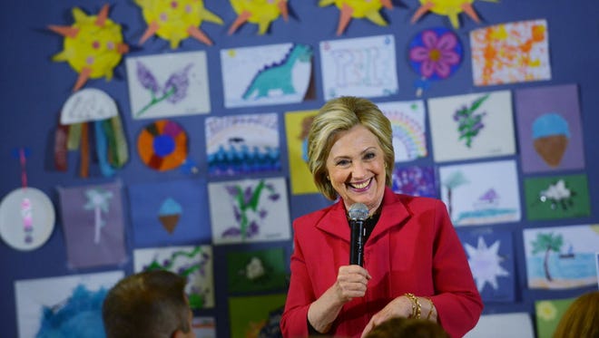 Democratic presidential candidate Hillary Clinton speaks during a forum on early childhood education on June 15, 2015, in Rochester, N.H.