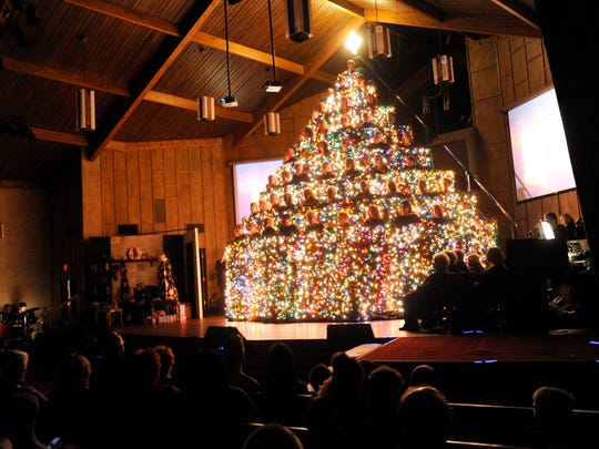 The 34th annual Living Christmas Tree was performed