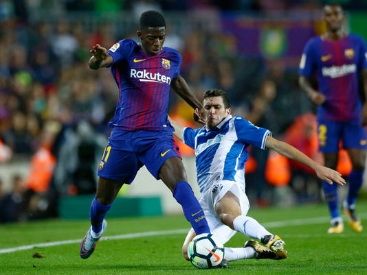 Image result for dembele on messi