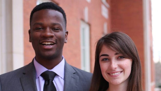 Jaren Stewart and Killian McDonald are the vice president and president, respectively, of Clemson University's Undergraduate Student Government for the 2017-18 school year.