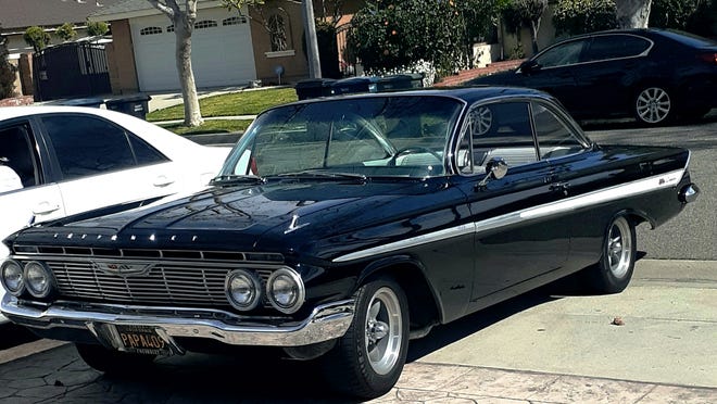 Fernando Soto owns this beautiful 1961 Impala SS with a 1962 409 under the hood. The SS option was available on all Impala models back then for just $58.80 more.