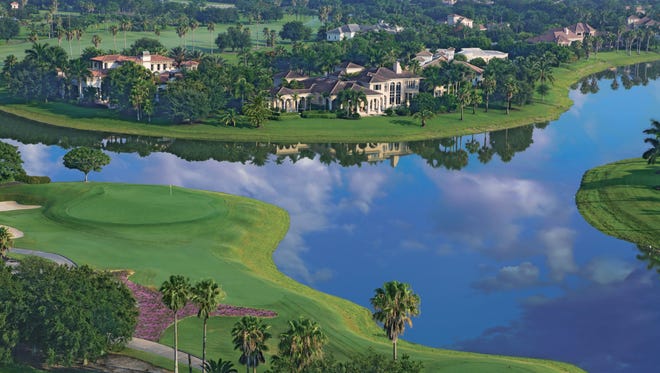 Quail West’s estate residences are tucked along the fairways and lakes of the community’s two championship golf courses.