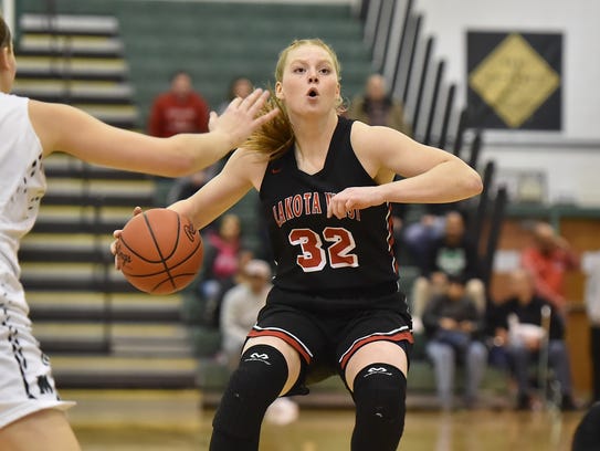 Lakota West's Abby Prohaska makes a move in the first