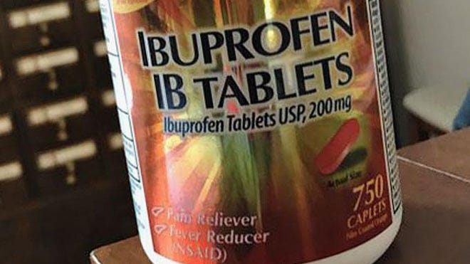 Ibuprofen is in the class of pharmaceuticals known as non-steroidal anti-inflammatory drugs, or NSAIDs.