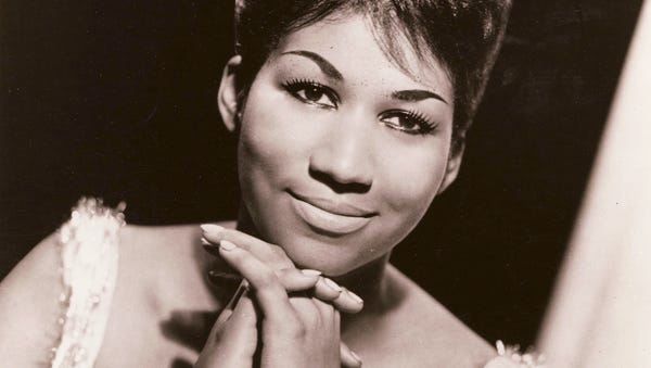 Aretha Franklin early in her career.