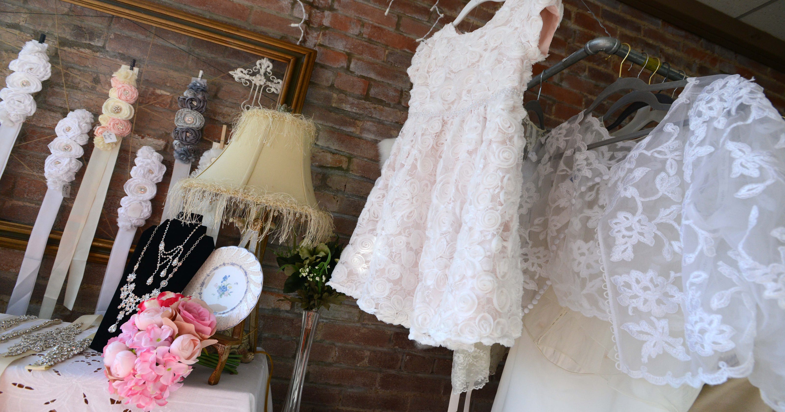  Wedding  dress  resale  shop  stays busy in downtown Lancaster