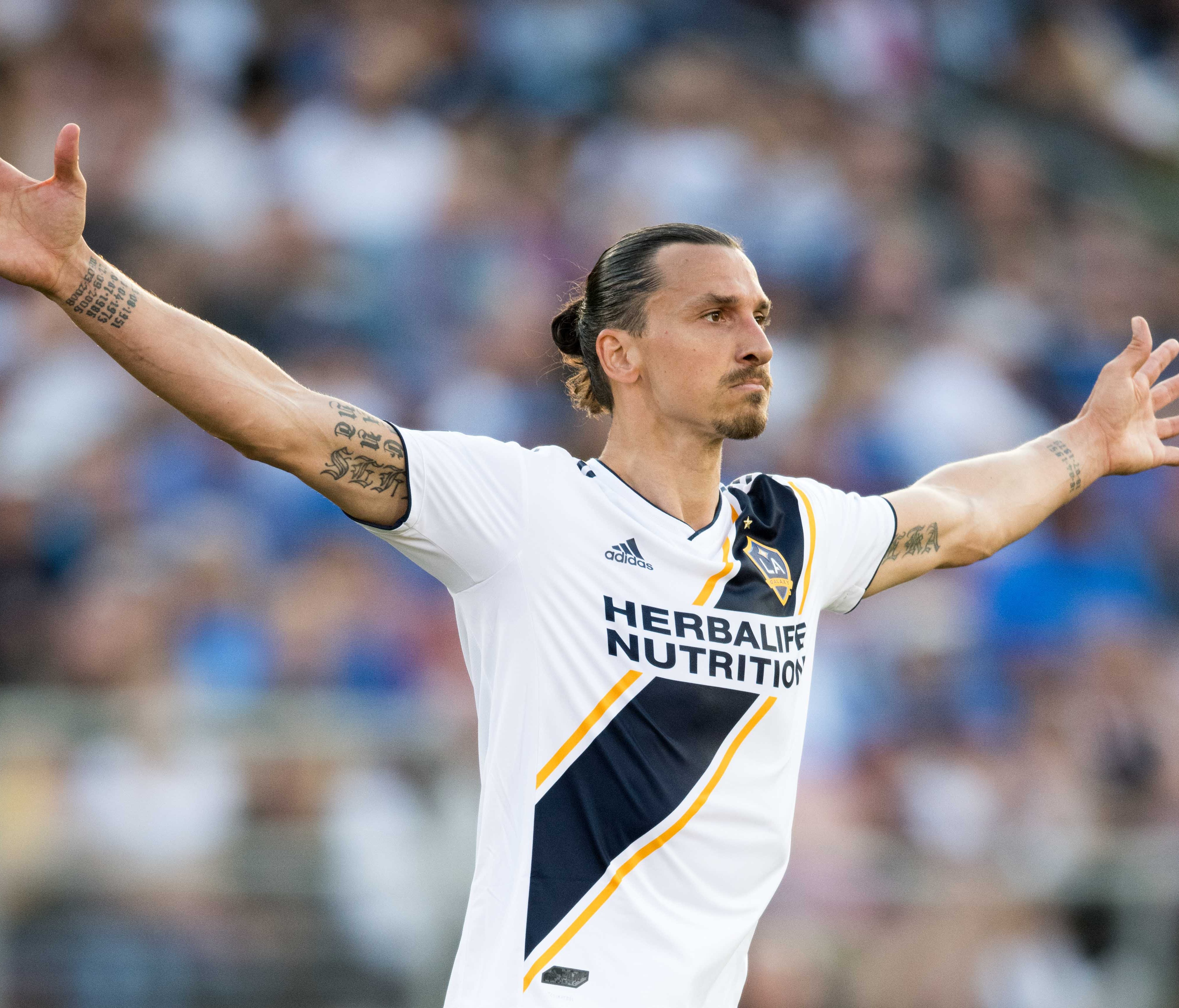 Zlatan Ibrahimovic has scored 12 goals in 15 games for the Galaxy.