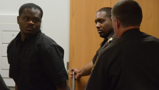 Jermaine Jones leaves the courtroom after he was convicted Thursday of first degree murder.