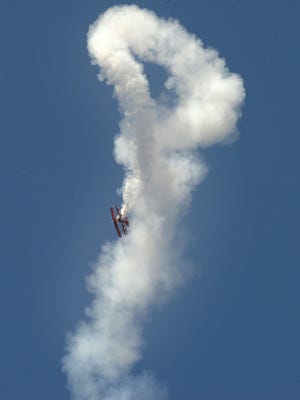 Sammy Mason flies in an experimental aircraft at last year's Wings Over Camarillo air show. The Santa Paula pilot is scheduled to return to this year's expanded air show, scheduled for Aug. 18 and 19.