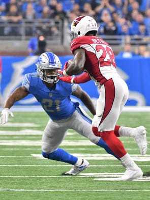 Lions running back Ameer Abdullah has Cardinals' Justin