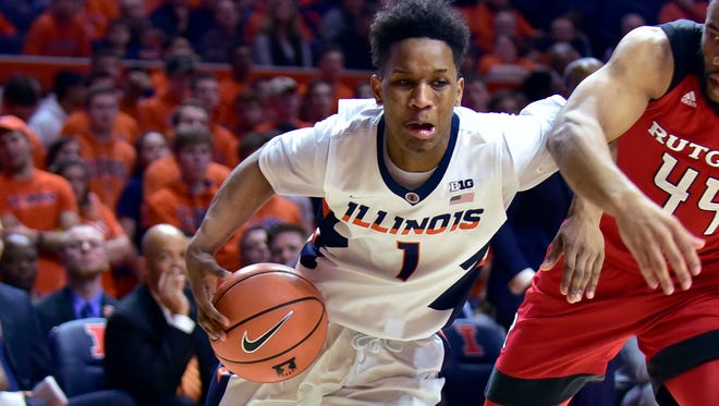 Illinois reshman guard Trent Frazier is on a tear, averaging 16.9 points and shooting 37.5% from three-point range over the last seven games.
