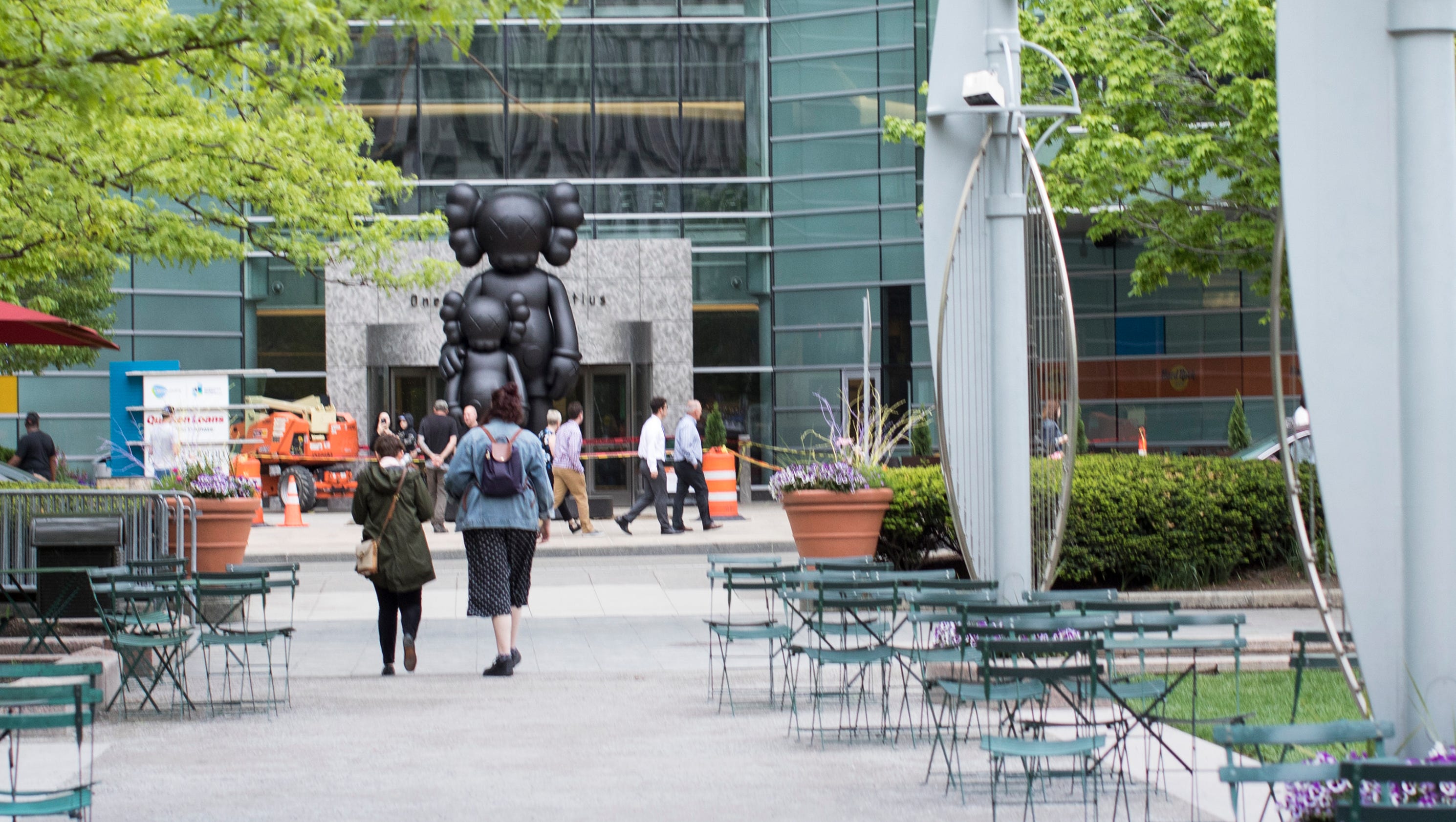 New Kaws statue installed in downtown Detroit