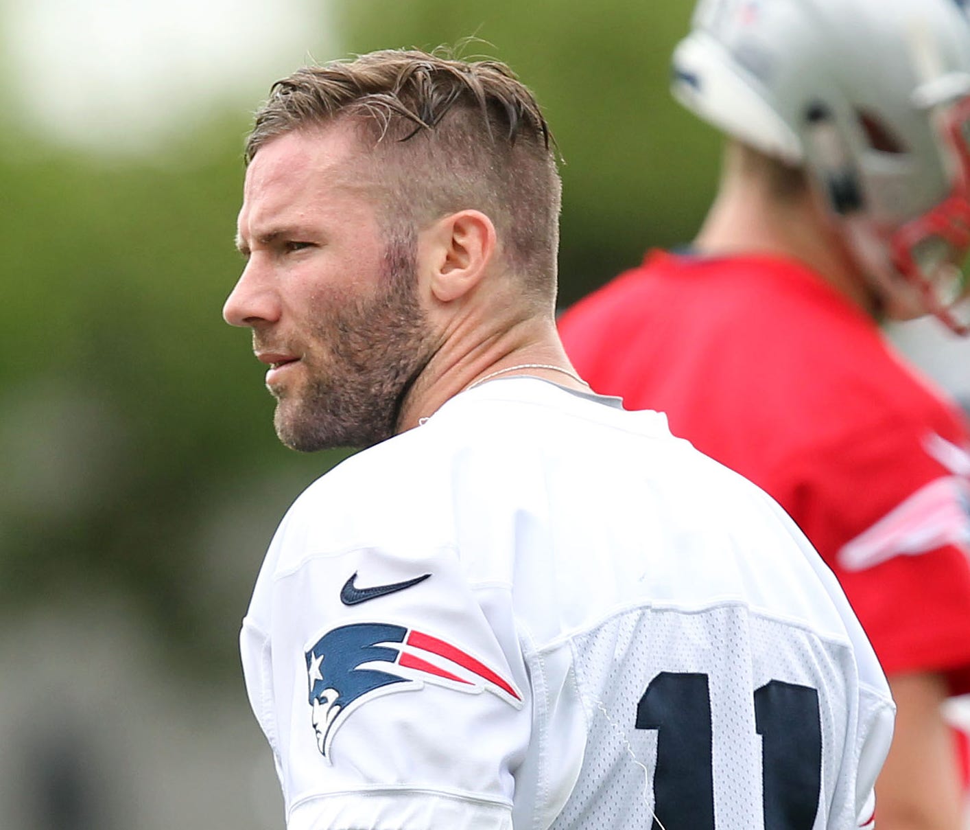 Patriots WR Julian Edelman had seemed on track to return from a knee injury this spring until reports of his suspension surfaced.