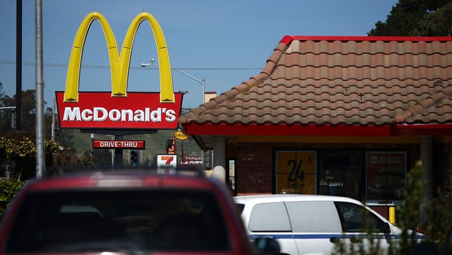 A McDonald's restaurant in Mill Valley, Calif.