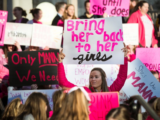 Students at Padua Academy gather outside the school