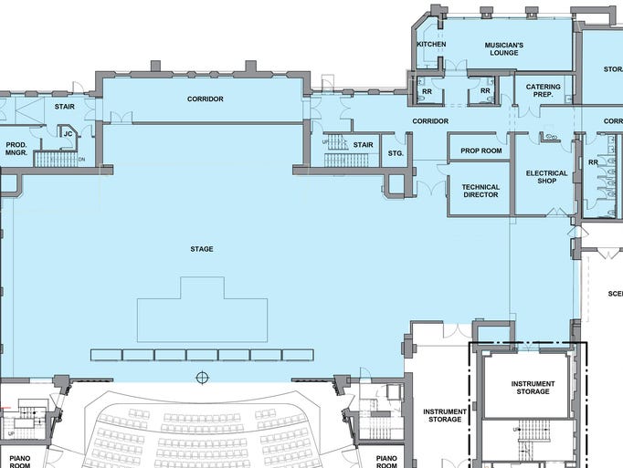 Music Hall floor plans
