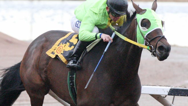 African Rose races to a victory in Saturday's Bold Ego Handicap at Sunland Park Racetrack & Casino.