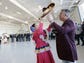 Arizona State head football coach Todd Graham dances