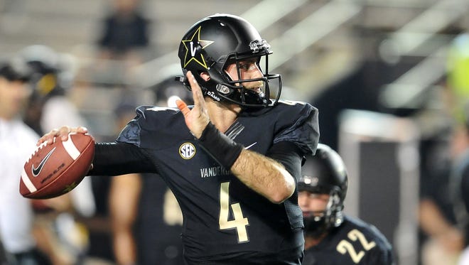 Vanderbilt quarterback Patton Robinette is questionable for Saturday's game after suffering a concussion in a loss to South Carolina.