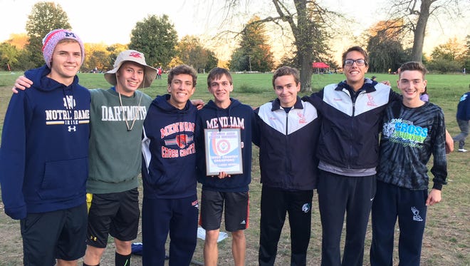 The Mendham boys won the NJAC large-school cross country title on Wednesday.