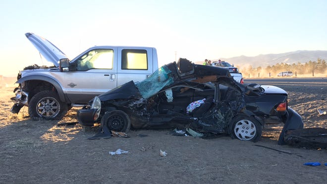 Two teenagers died Thursday in an accident on Highway 50.