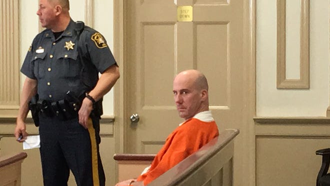 Admitted robber Michael Conway in Superior Court, Morristown, on April 20, 2018.