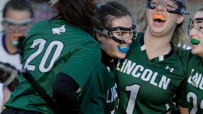 Lincoln School's Addie Defeo, second from left, missed out on her final lacrosse season but still managed to appear in six championship games between lacrosse and field hockey, won three titles and had multiple All-State appearances.