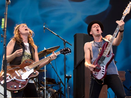 Brandi Carlile performs Saturday, Aug. 1, 2015, during
