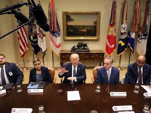 President Trump and Veterans Affairs Secretary David