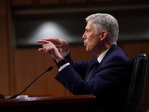 Gorsuch testifies before the Senate Judiciary Committee