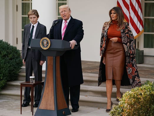 First Lady Melania Trump took part in her first White