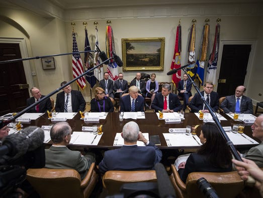 President Trump speaks to Democratic and Republican