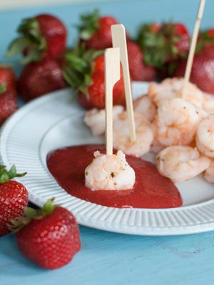 Skip the ketchup for your next shrimp cocktail with this recipe for Shrimp with Strawberry Cocktail Sauce.
