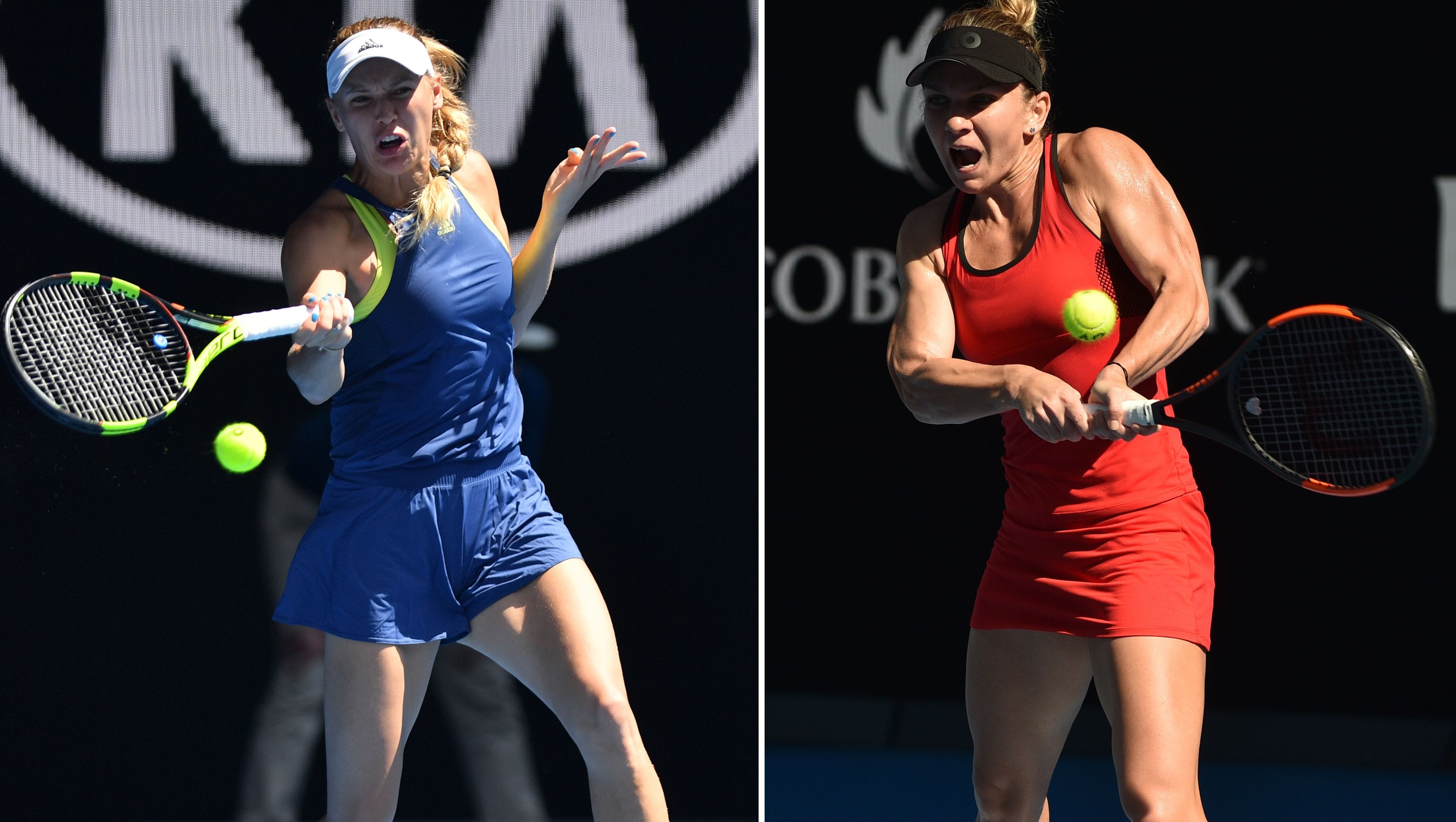 utilfredsstillende Luminans Lade være med Australian Open: Simona Halep, Caroline Wozniacki set for final