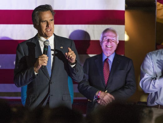 March 3, 2016: McCain joined Mitt Romney in beating