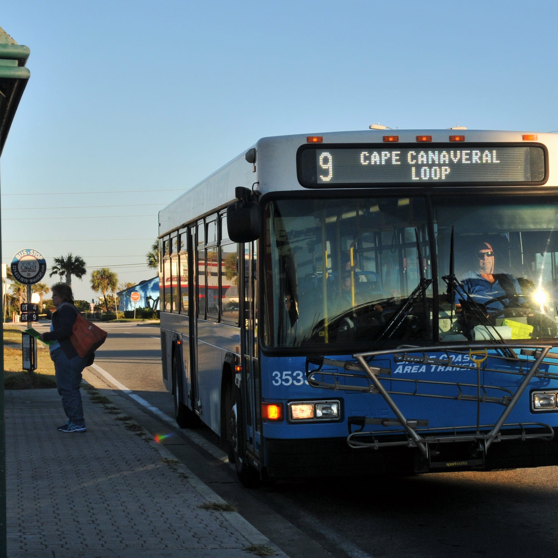 Coronavirus Space Coast Area Transit Bus Service Reduced But