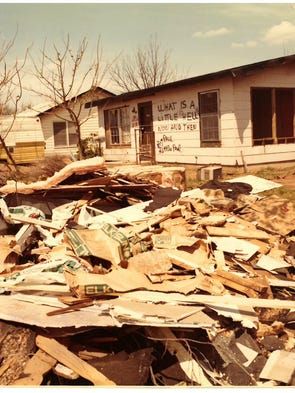 Contributed photo of the damage that was caused on