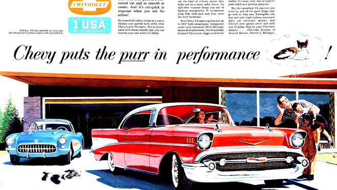 It was clear by 1957 that Chevrolet was marketing its new cars with performance in mind. The '57 Chevy engines included two performance versions, a 283-inch V8 with two four-barrels that developed 270 horses and a fuel injected 283 that delivered the coveted one horsepower per cubic-inch at 283 horsepower.