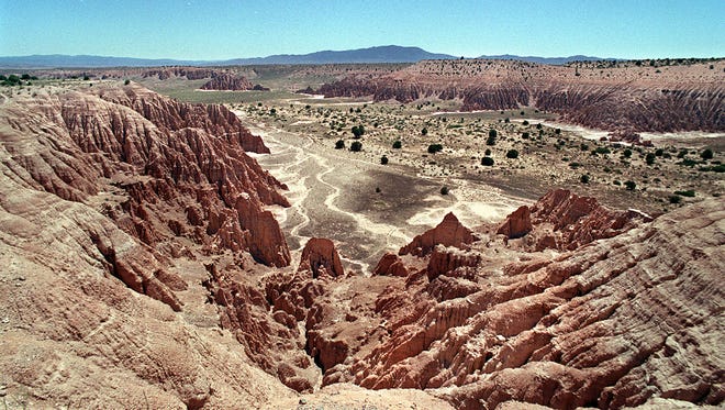 Cathedral Gorge State Park, located on U.S. 93 between Ely and Las Vegas.