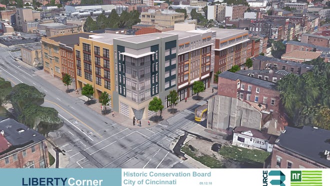 Provided/Source 3
Plans for Freeport Row call for a 110-unit apartment building that will involve renovating four buildings and adding new construction near Liberty and Elm streets.
Freeport Row