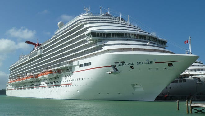 Carnival Cruise Line's newest ship, the Carnival Breeze.
