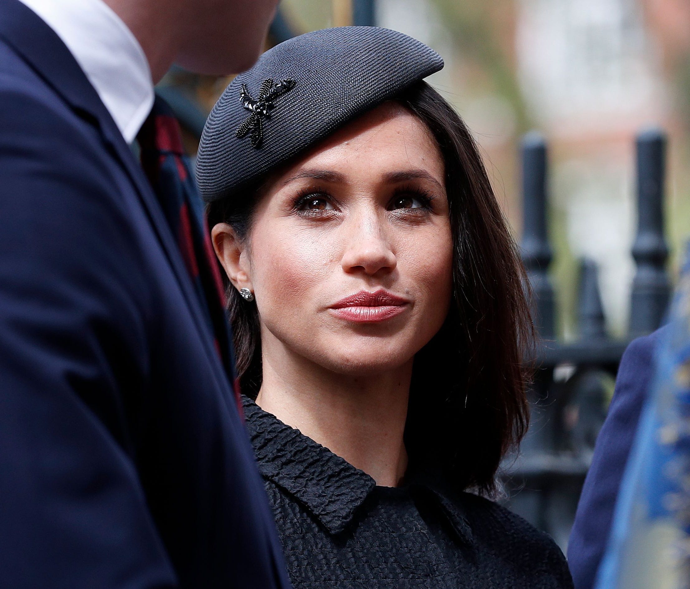 Meghan Markle is pictured in a file photo taken on April 25, 2018.
