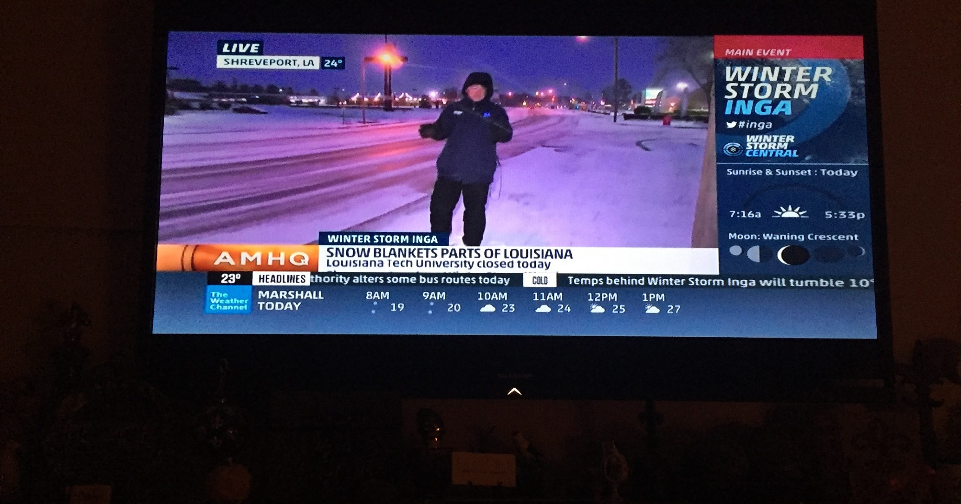 Weather Channel meteorologist makes rare foray into NW Louisiana
