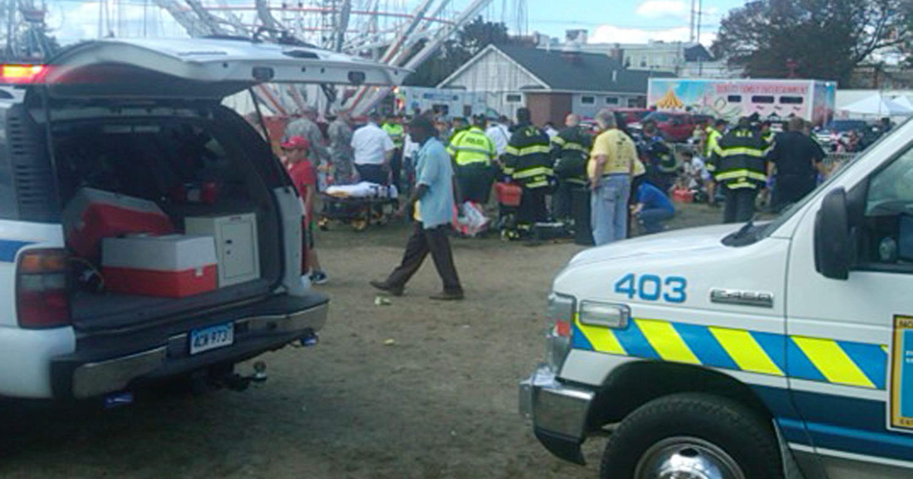Festival swing ride accident injures more than a dozen