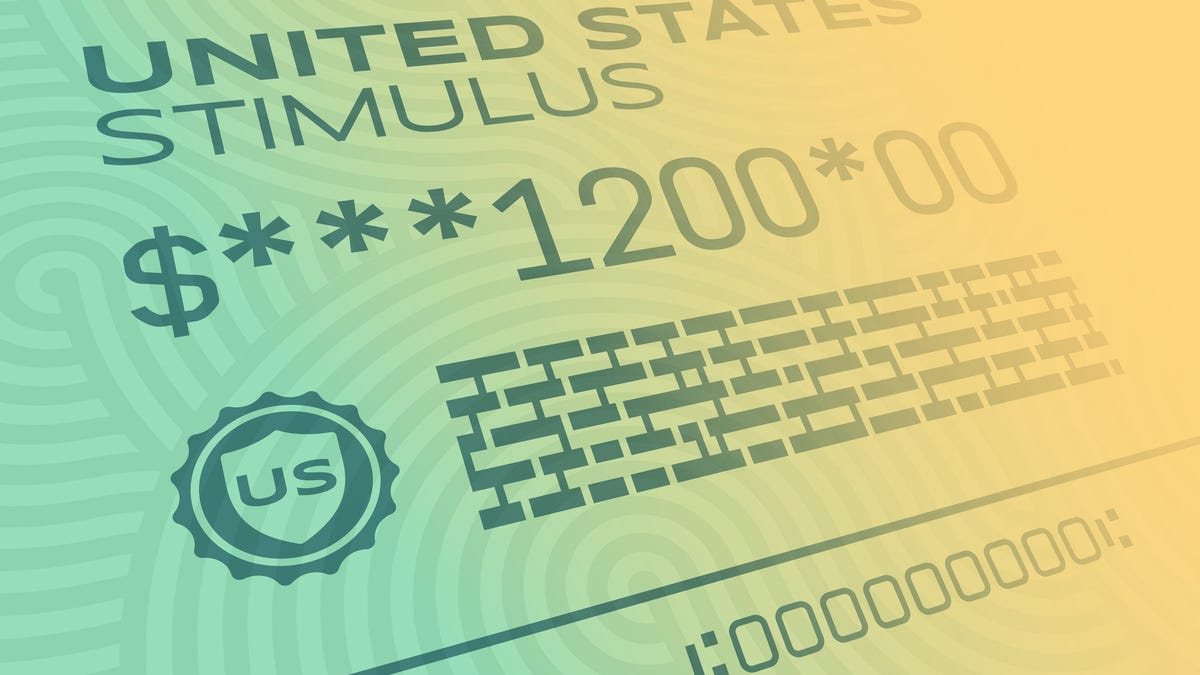 Stimulus check for $1,200.