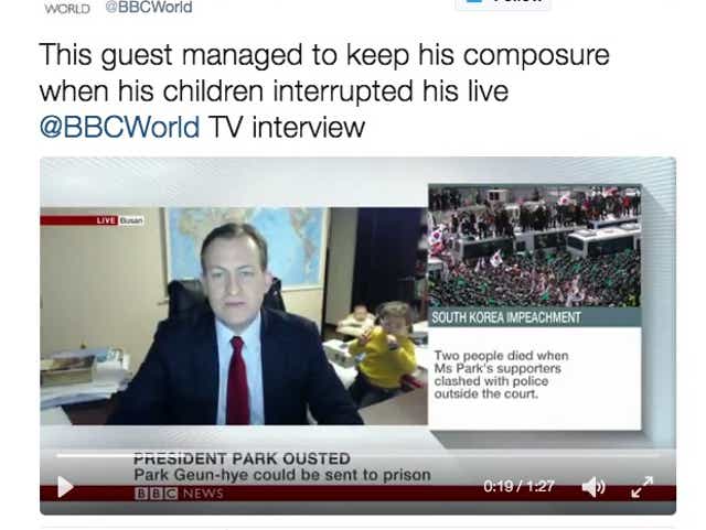 Bbc Interviewee Interrupted By Kids On Live Tv Thought His Career Was Over