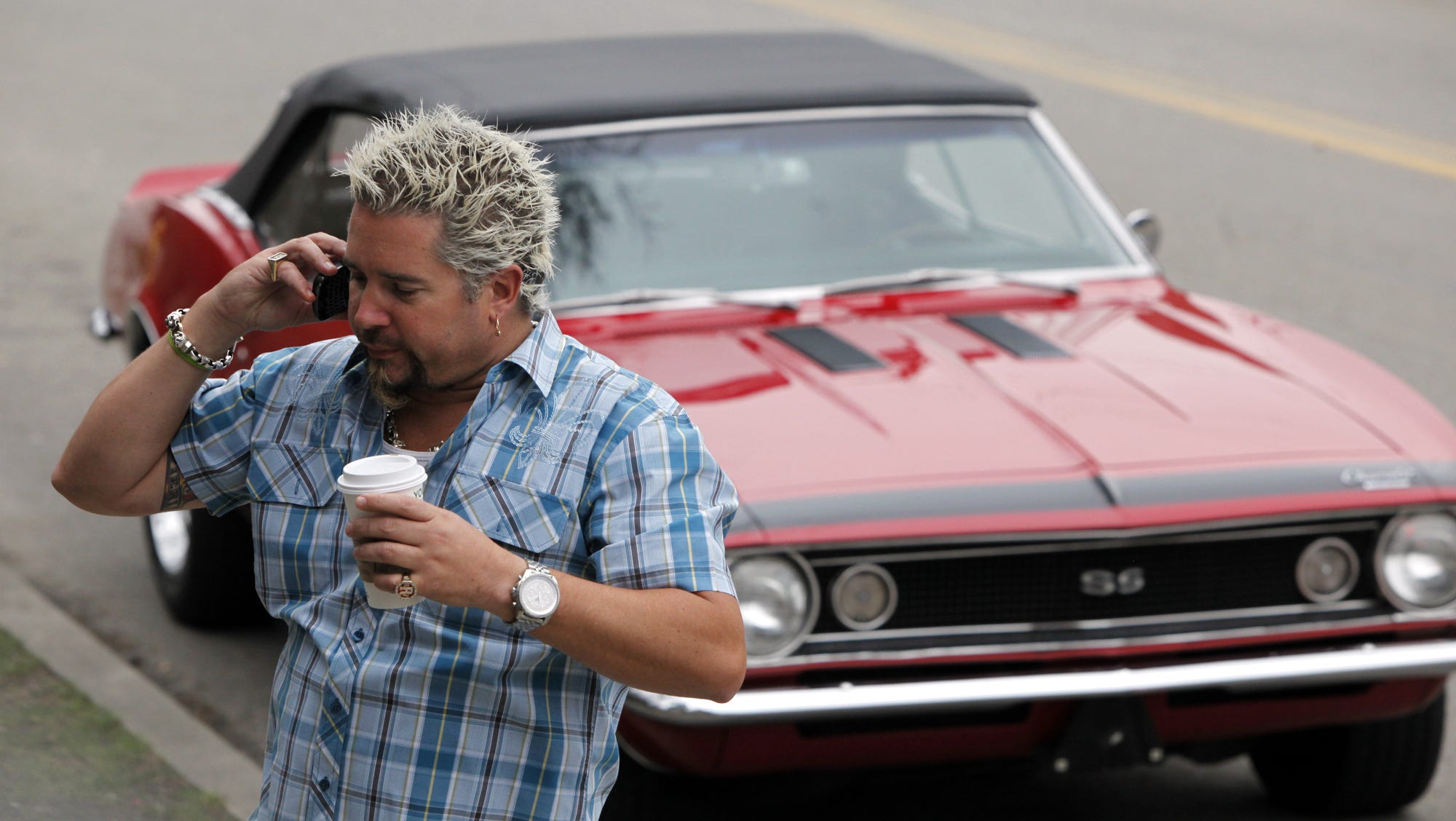 Guy Fieri in town filming more 'Diners' shows